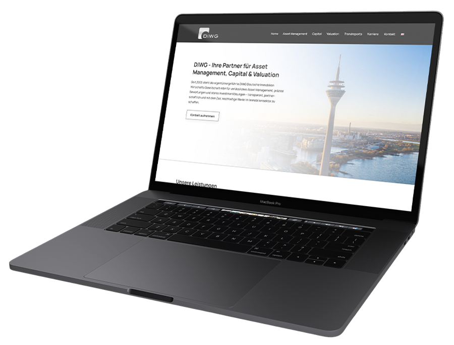DIWG Webseite Mockup