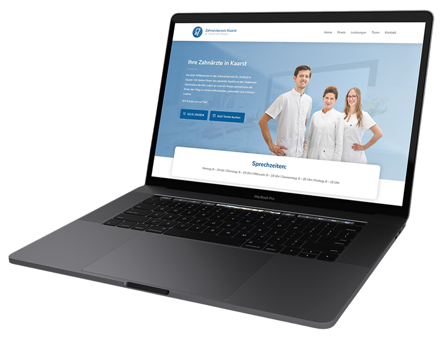 Zahnarzt Holfeld Kaarst Webseite Zahnarzt Holfeld Kaarst Webseite Mockup